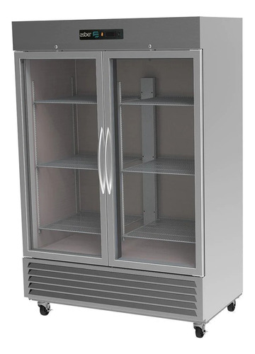 Refrigerador 2 Puertas De Cristal 49 Pies Asber Arr-49-g-hhc