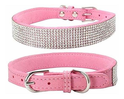 Collar De Perro Con Diamantes De Imitación Sunward Bling -