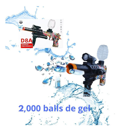 Pistola Gel Blaster Hidrogel D8a Automatica