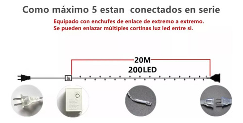 8 Modos 10m 100led Decoración Luces De Navidad