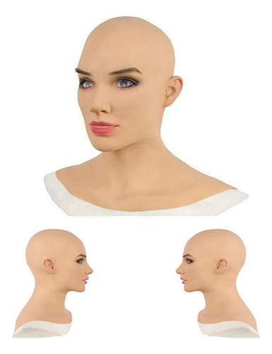 2024 Cubierta For La Cabeza De Látex Femenina Cosplay Drag