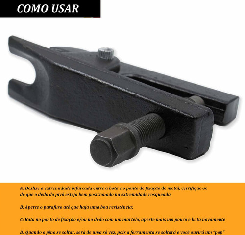 Saca Pivô Extrator Terminal De Direção Separador Universal