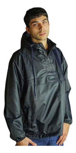 Rompeviento Buzo Anorak Hombre Campera Capucha Impermeable