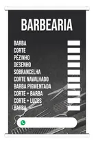 Comprar Placa Faixa Banner Barbearia Barbeiro Tabela Preço 70x100cm