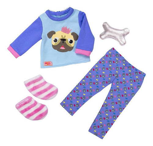 Tenida Pijama Pug Para Muñecas Our Generation