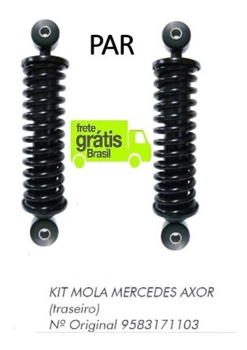 Kit Amortecedor Mola Cabine Mercedes Axor Traseiro Axor 2 Pc