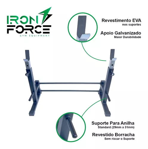 Supino Reto Guiado Angular Insano com ajuste - R‐1 Fitness