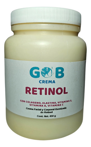 Crema De Retinol Ozonizada - Gob - 450 G Fragancia Neutra