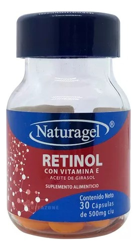 Naturagel Retinol Con Vitamina E 500 Mg 30 Capsulas Sfn