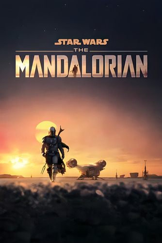 Poster Mandalorian Star Wars Autoadhesivo 100x70cm#1566