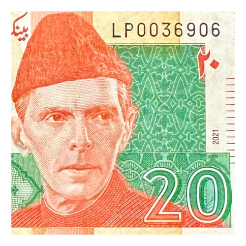 Pakistán - 20 Rupias - Año 2021 - P #55