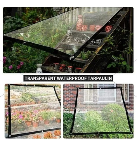 Cobertores Lona Transparente Espesamiento Impermeable 12m2