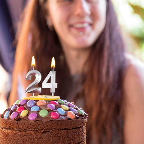 Velas De Pastel De Cumpleaños Número 3, Vela De Cumpleaños N