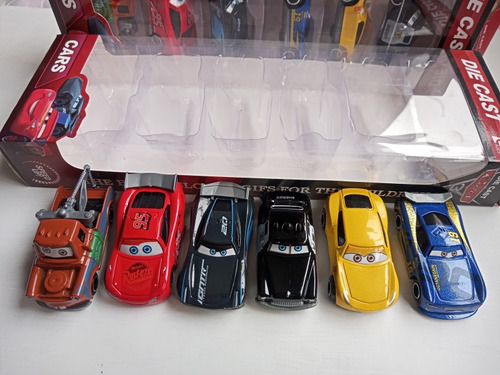 Carros Cars Rayo Macqueen (pack X 6 Und) Metal Niños Juguete