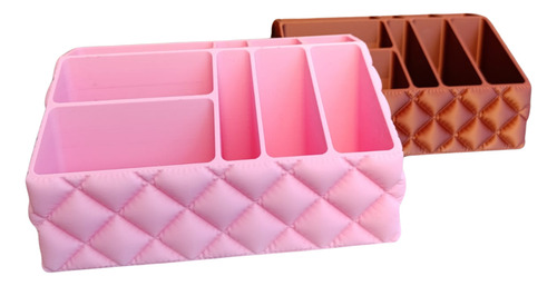 Organizador De Maquillaje Make Up Escritorio Oficina 9 Comp. Blanco