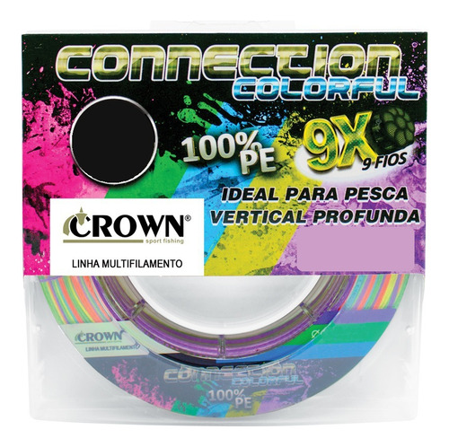 Linha Mult. Connection Colorful 9x 0,35mm 300m - Crown Cor Multicor