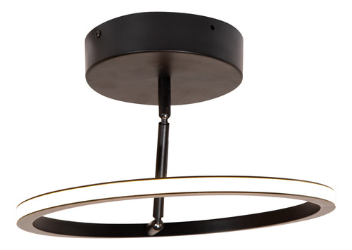 Lámpara De Techo Led De Techo Designers 24069-2 Estructura Color Negro Y Luz Neutra