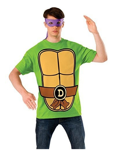 Camiseta Nickelodeon Teenage Mutant Ninja Turtles Con Másca