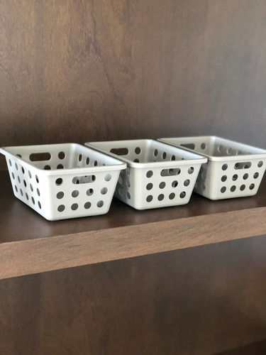 Canasto Caja Organizador Plastico Acanalado Mediano Coza