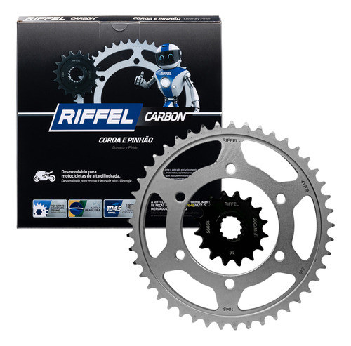 Kit Coroa Pinhão Mt 09 Mt 07 Xsr 900 Tracer Gt Riffel