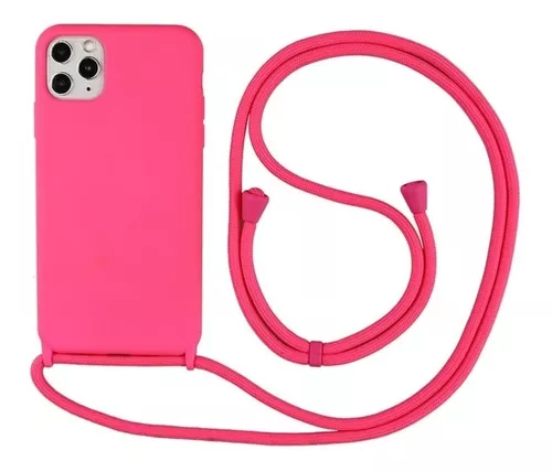 Funda de silicona con correa para iPhone