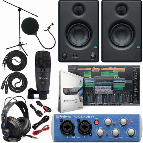 96 Interfaz Audio Puede Variar Azul Negro Completo Estudio M