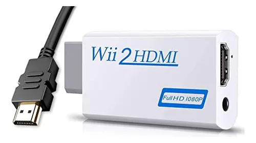 Para Wii to Hdmi Converter con adaptador de cable Hdmi de alta velocidad de  5 pies