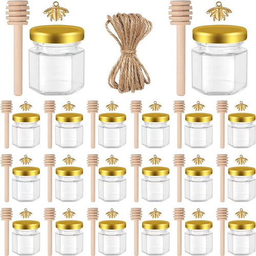 20 Tarros De Cristal Pequeños Para Miel, Para Recuerdos