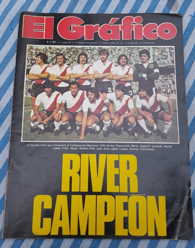 Revista El Grafico River Campeon