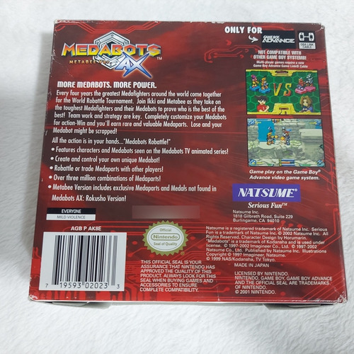 Medabots Metabee Ver Game Boy Advance Ax (Usado)