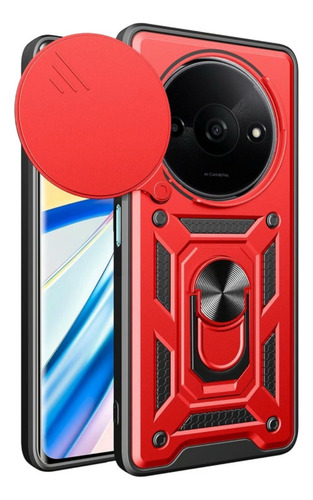 Funda Para Redmi A3 A3x Tipo Armor + Vidrio Full Cover