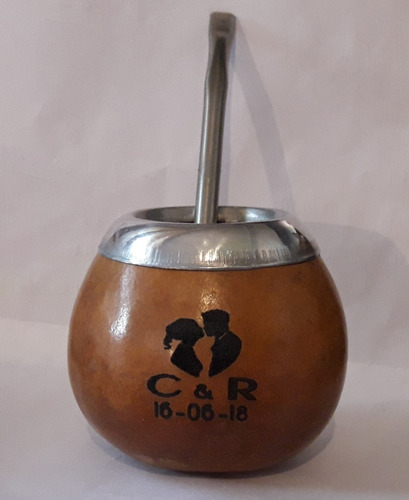 Mates De Calabaza Con Bombilla Para Souvenir