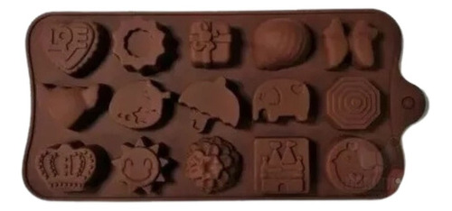 Molde Silicona Chocolate Bombon Corazon Figura Variada 