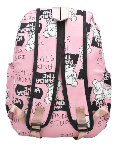 Mochila Panda Tne Anda Studi Estampada Rosa Primaria Ll23bjm057 Lluvia Diseño De La Tela Estampado