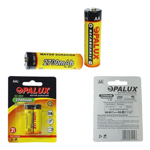 Kit Cargador De Pilas Con 4 Pilas Aa Nimh Recargables-mihaba