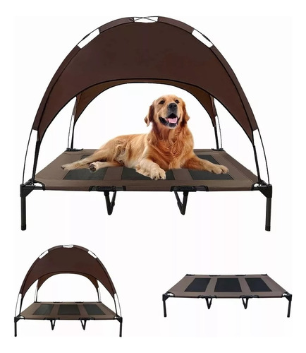 Cama Elevada Con Told De Perro Mascota Grande Cuna Portátil