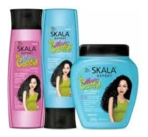 Kit Skala Shampoo&acondicionador + Crema Mais Cachos