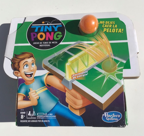 Tiny Pong Juego Tenis De Mesa Individual Hasbro 