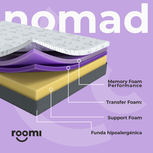 Colchón King Size Roomi Nomad Memory Foam