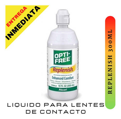 Limpiador De Lentes De Contacto Opti-free Replenish 300ml
