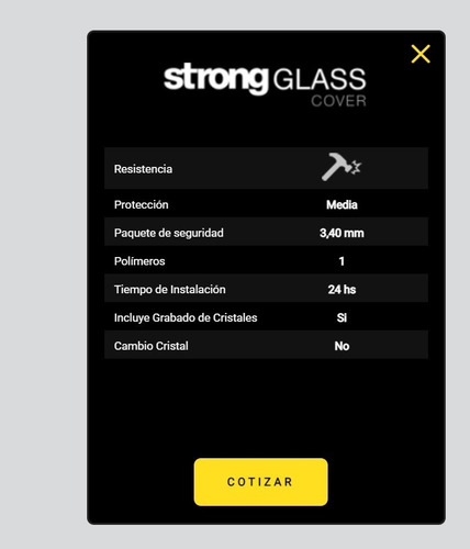 Imagen 3 de 3 de Lamina De Seguridad Strong Cover