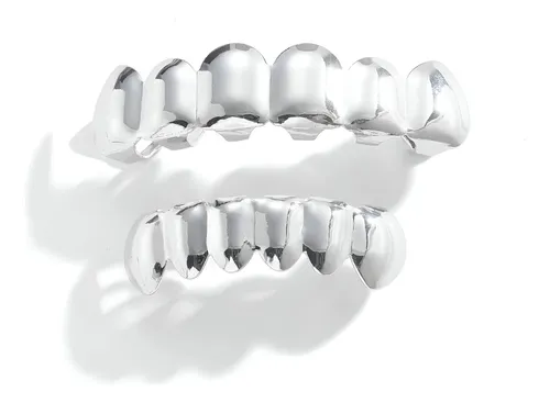 Grillz Clasic Modelo Redondeados Sliver Cobra