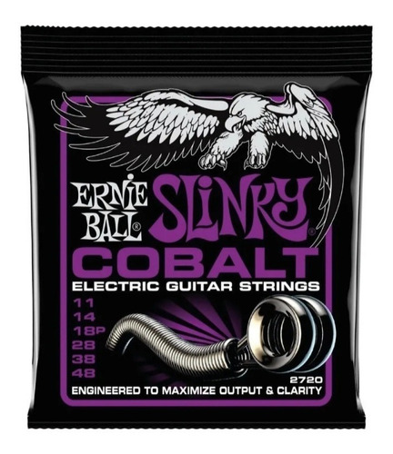 Cuerdas Guitarra Eléctrica Ernie Ball Cobalt Power2720 11-48