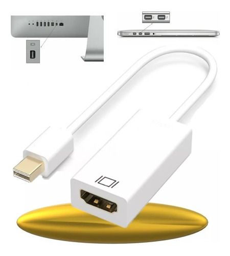 Pcyes Adaptador Mini Displayport Macho X Hdmi Femea 15cm Mdp-H15cm