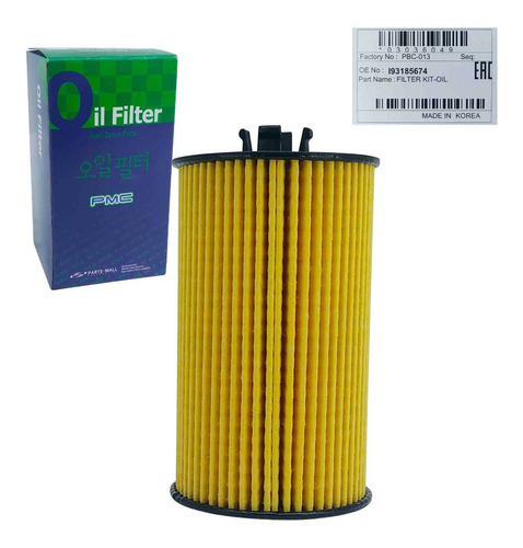 Imagen 7 de 10 de Filtro Aceite Motor Chevrolet Cruze 2014 2015 2016 Original