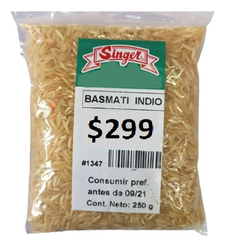 Imagen 1 de 1 de Arroz Basmati Indio