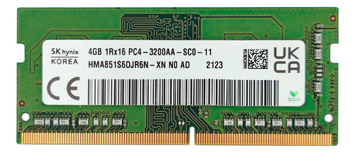 Memoria Ram Hynix 4gb 1rx16 Ddr4 Sodimm 3200mhz 260pin Cl22