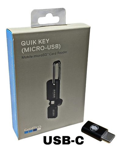 Gopro Quik Key (micro-usb) + Convertidor A Usb-c 