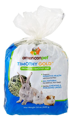 American Pet Diner 140 Timothy Gold Hay, 24 Onzas, Azul