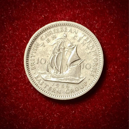 Moneda 10 Centavos Estados Del Caribe Oriental Km 5